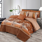 7 Pcs Comforter Set DZ-61 ( light weight filling )